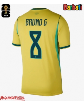 Brazilia Bruno Guimaraes #8 Tricou Fotbal Replică Mondial 2026 Barbati Acasa Brazilia Bruno Guimaraes #8 Tricou Fotbal Replică Mondial 2026 Barbati Acasa